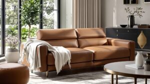 canapé convertible cuir